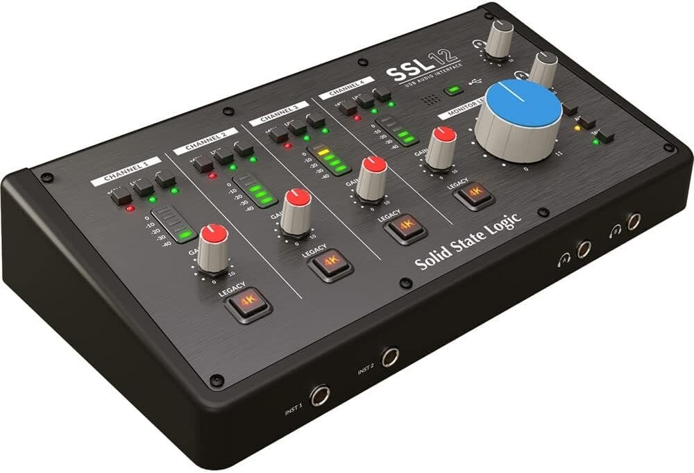 Solid State Logic SSL 12 is a 12-in/8-out USB bus-powered Pro Audio Interface