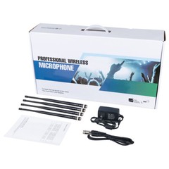 Wireless Microphone System UHF 8 Channel Pro Audio 4 Handheld 4 Headset Lavalier