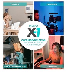 Movo X1 Supercardioid Shotgun Microphone – For DSLR, Smartphones, and Computers