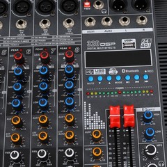 8-Channel Professional Bluetooth Live Studio Audio Mixer USB Mixing Console NEW