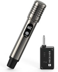 ECHOMUSSY Metal Dynamic Wireless Mic System WITH BONUS CHARGER AND CASE