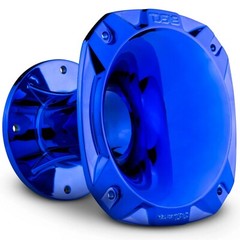 2x DS18 PRO-HP102 Blue Chrome Bolt-on 2″ Throat Plastic Driver Horn – 4.8″ Depth