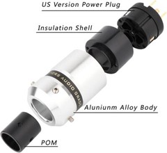 Monosaudio Audio Power Plug Purden 3 -pin power supply connector 15A/ 125V