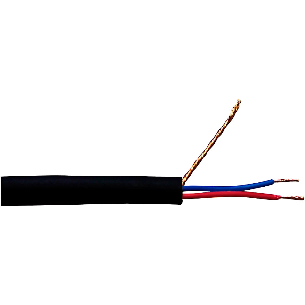 Rapco MIC1.K Bulk 2 Conductor Shielded Mic Cable 200 ft. Black