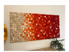 New Year 2026 Sound diffuse acoustic sound diffuser panels Mosaic wood wall art