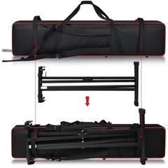 [Bag Only] Piano keyboard Case Compatible 52.76 x 11.02 x 5.12 inches, Black