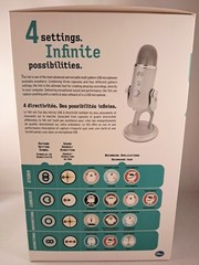 Blue Yeti USB Microphone Silver with Stand USB Cable & Box Tested Working