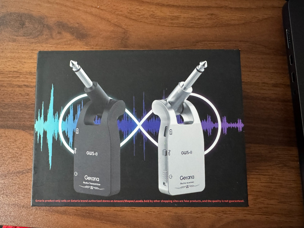 Upgraded Getaria 2.4 GHZ guitar wireless system transmitter receiver