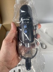 AIRIDE K-7 K7 Condenser Microphone Black With Stand Complete Plug N Play New