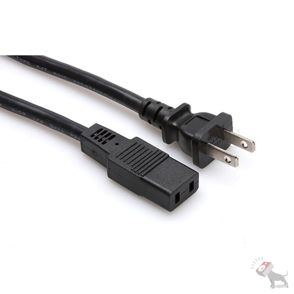 Hosa PWC-178 2 Prong Power cable cord Yamaha Korg Roland Keyboards alpha juno 50