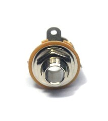 100pc 6.3mm Mono Microphone Jack #2040 Open No-Switch Type * Bakelite Insulation