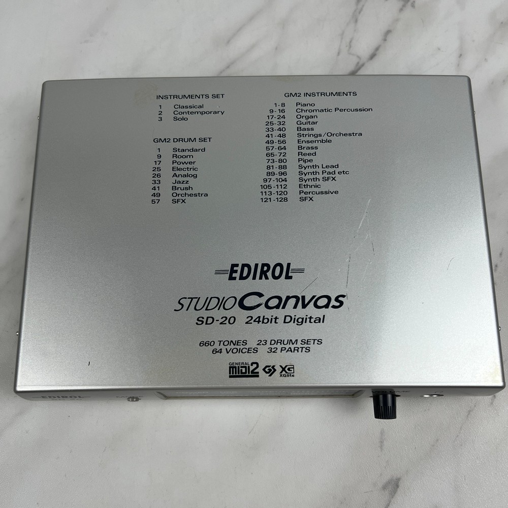 Roland Edirol Studio Canvas SD-20 Sound Module USB Synth
