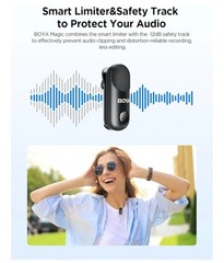 BOYA Magic-02 AI-Powered 4-in 1 Wireless Microphone 328FT 30Hrs Battery NIB $165