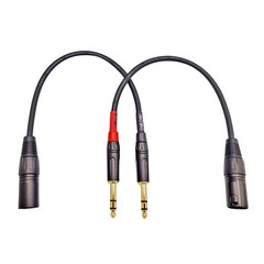 SamJohnny XLR Cable, 1/4 inches TRS to XLR Cables, 2 Packs XLR to 1/4 Balance…