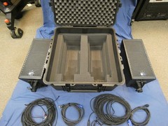 Meyer Sound UP Junior Powered Loudspeaker QTY 2 w/Power Cords, Pelican 1640 Case