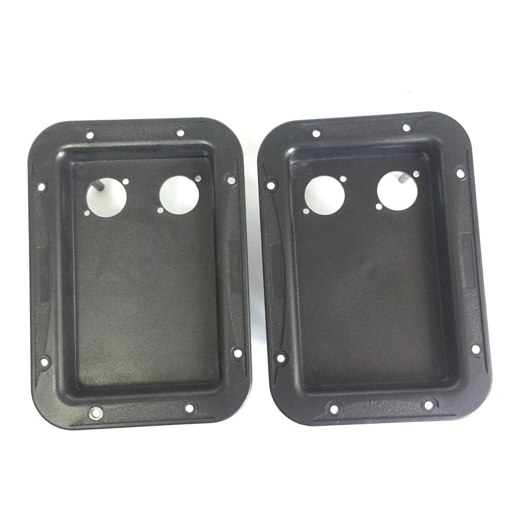2 Large Thicken ABS Plastic Blank Speaker Jack Plates W/2 Cutouts For NL4MP 5×7″