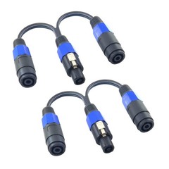 WJSTN speakon splitter Cable ,1 male to 2 female speaker Break Out Cable, Male