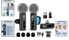 Ultimate USB-C Wireless Microphone Kit with Windscreen & Rechargeable Design