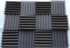18 pack Acoustic Foam Tiles 2 x 12 x 12 (charcoal) *FREE SHIPPING