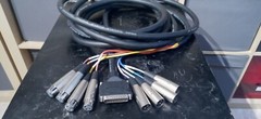 DB25 | 4 Male XLR | 4 Female | 8-Ch Digital AES/EBU Snake Cable 16