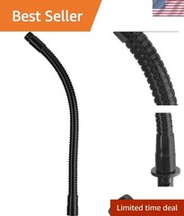 Flexible 13-Inch Gooseneck Microphone Stand – Pinch-Free Design & Black Finish