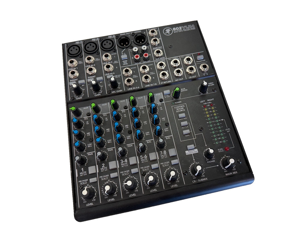 Mackie 802VLZ4 8-Channel Ultra-Compact Mic/Line Mixer w/ Onyx Preamplifiers