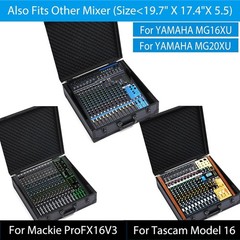 Mixer Case for Yamaha MG16XU/ MG20XU | Protective Hard Shell Carrying Storage Gi