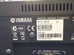 Yamaha M7CL-48CR DIgital Mixing Console W/ Case #7295 (One) THS