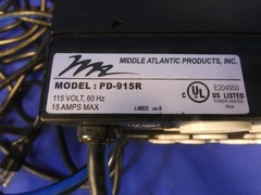 Middle Atlantic Products PD-915R Power Distribution Unit – Black QTY 5 Total