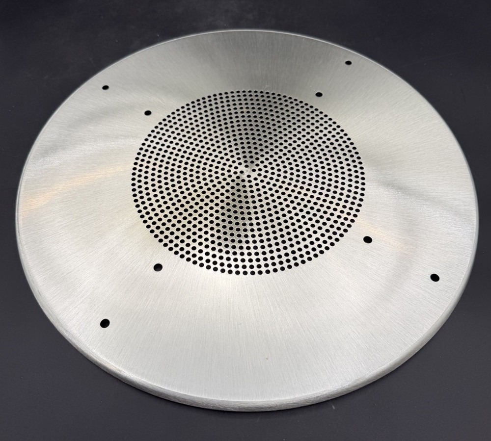 Lot Of 18 Atlas Soundolier 60-8 Stainless Steel Ceiling Speaker Baffles Grilles
