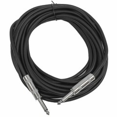 SEISMIC AUDIO – Black 1/4″ TS 25′ Patch Cable – Effects – Guitar – Instrument