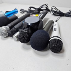 Lot of 10 Microphones – Untested, Used, Various Models & Colors