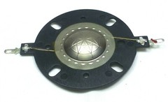 Titanium Dome Ribbed Hi-Frequency Tweeter Diaphragm 8 ohm 25.4mm Length 81.5mm