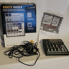 Behringer XENYX 1002FX 10-Input 2-Bus Analog Desktop Mixer 24-bit FX EQ