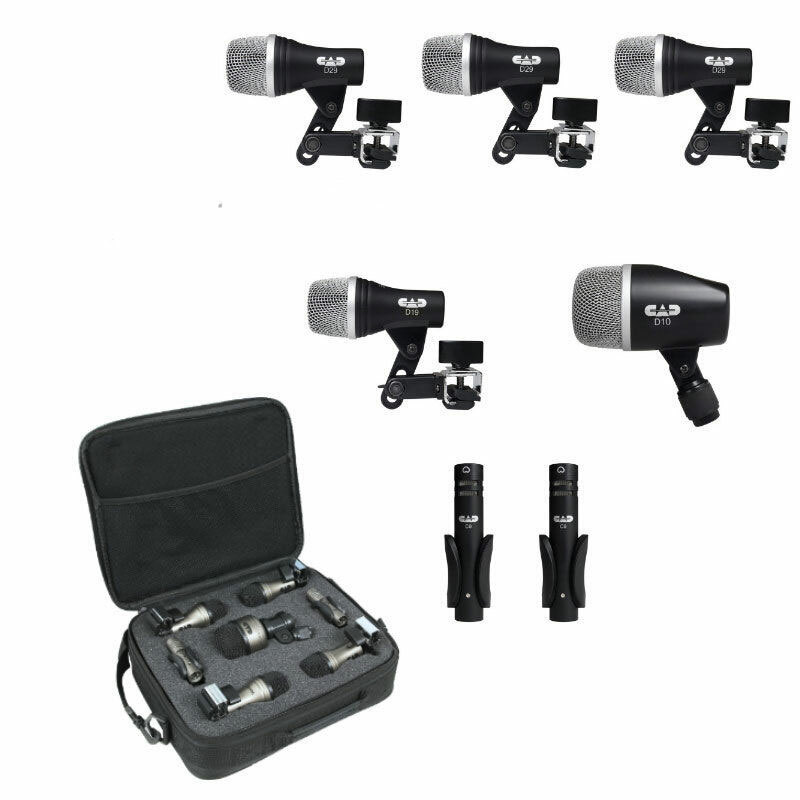 CAD Audio Stage7 Premium 7-Piece Drum Instrument Mic Microphone Pack +Vinyl Case