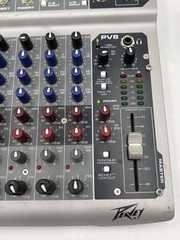 Peavey PV8 8 Channel Mixer Audio Equipped With Power Adapter – Working