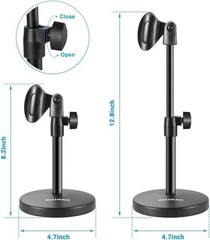 3 in 1 Multi Function Desktop Microphone Stand, Adjustable Table Mic 101S