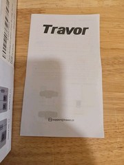 Travor Wireless Headset Microphone System with Receiver Transmitter Silver Black