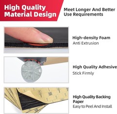 Durable Sound Insulation Mat 6sqft – Reduce Noise & Radiant Heat Effectively