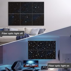 JBER Acoustic Panels, Self-Adhesive Soundproof Wall Dark Blue (Starry Sky)