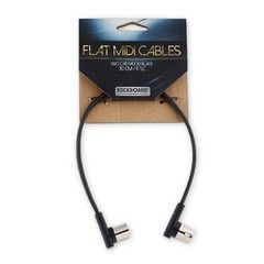 RockBoard Flat MIDI Cable – 30 cm (11 13/16″), Black