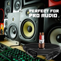 3-Pack EMB Pro 16AWG 8mm 6 Feet 100% OFC XLR Balanced Shielded Mic Audio Cable