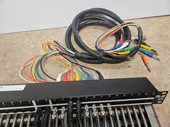 DBX PB 48 and Proco PM 148 Patchbays with connecting wires