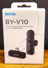 BOYA BY-V10 Wireless Lavalier Microphone USB-C Android Clip on Mic
