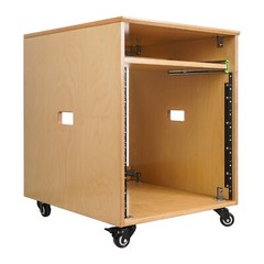 Sound Town Plywood 10U Studio Rack Desk with Slide-Out Tray (SDRK-ST10)
