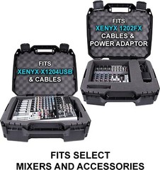 Mixer Board Travel Case for Behringer Xenyx QX1204USB 1202FX Q802USB QX1202USB