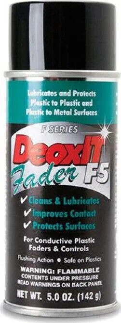 Hosa Technology F-Series Deoxit Faderlube 5% Spray, 5 Ounce/142g Can