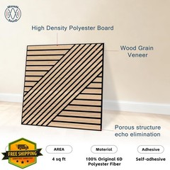 WoveN SounD Wall Panels Natural Oak Geometric