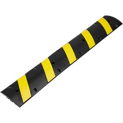 VEVOR 72“ Rubber Speed Bump 2 Channel 22000 lbs Load Heavy Duty Speed Hump