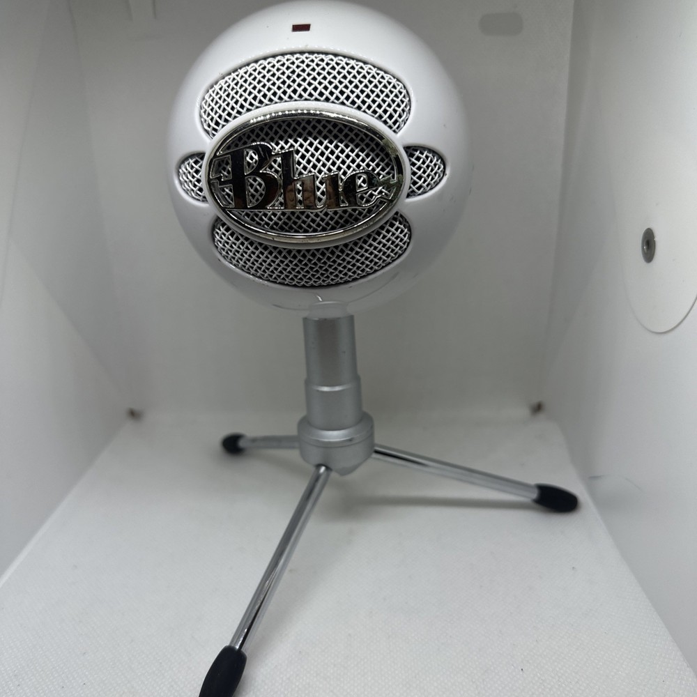 Blue Snowball Ice USB Microphone White for Recording & Streaming – USB NOT Incl.